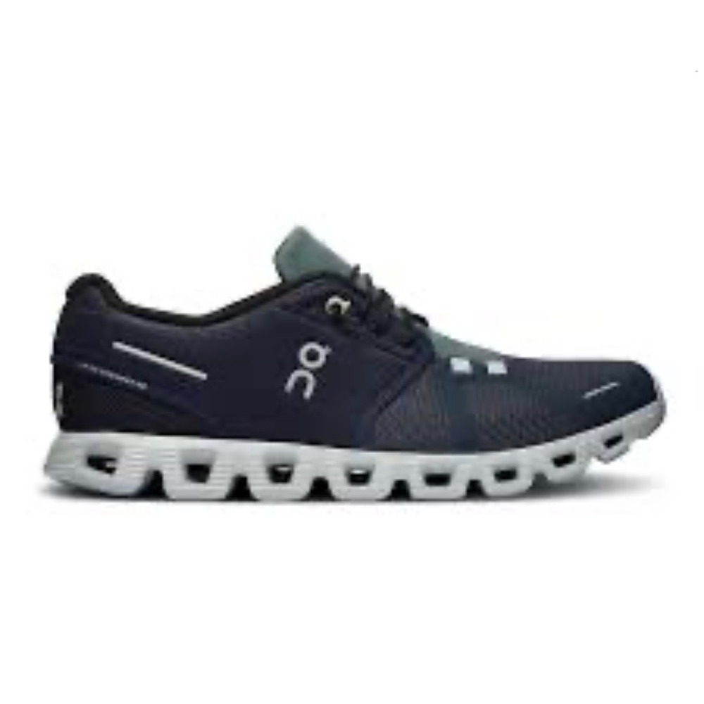 Men's On Cloud 5 running shoes in the Midnight/White colorway size 11